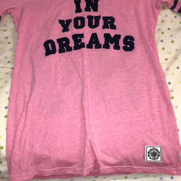 Pink Victoria’s Secret quarter sleeve top - Picture 2 of 4
